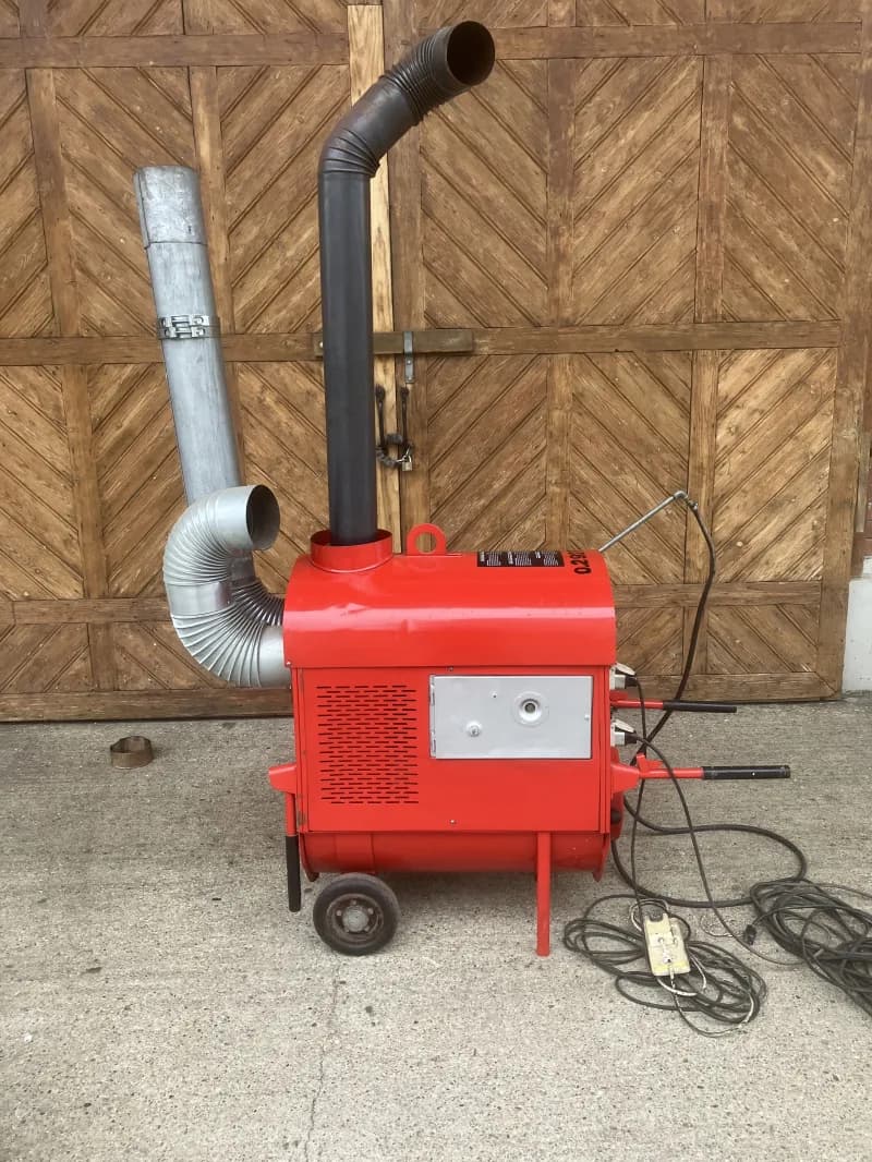 Construction heating, warm air heating, Kocoverk