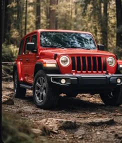 Red Jeep SUV – Powerful Off-Road Vehicle in Excellent Condition
