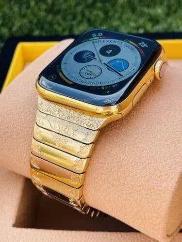 24K Gold Plated 46MM Apple Watch